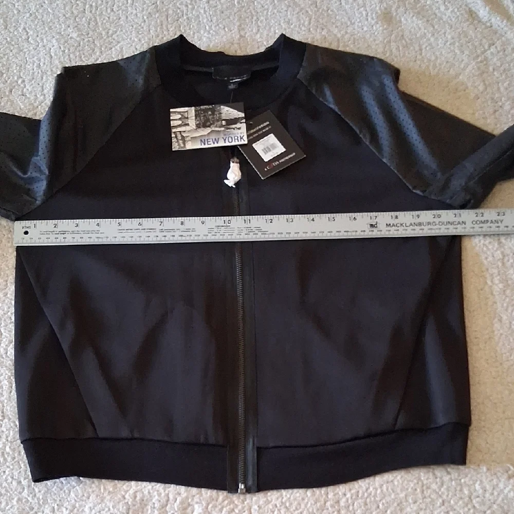 Elie Tahari Black Bomber Jacket